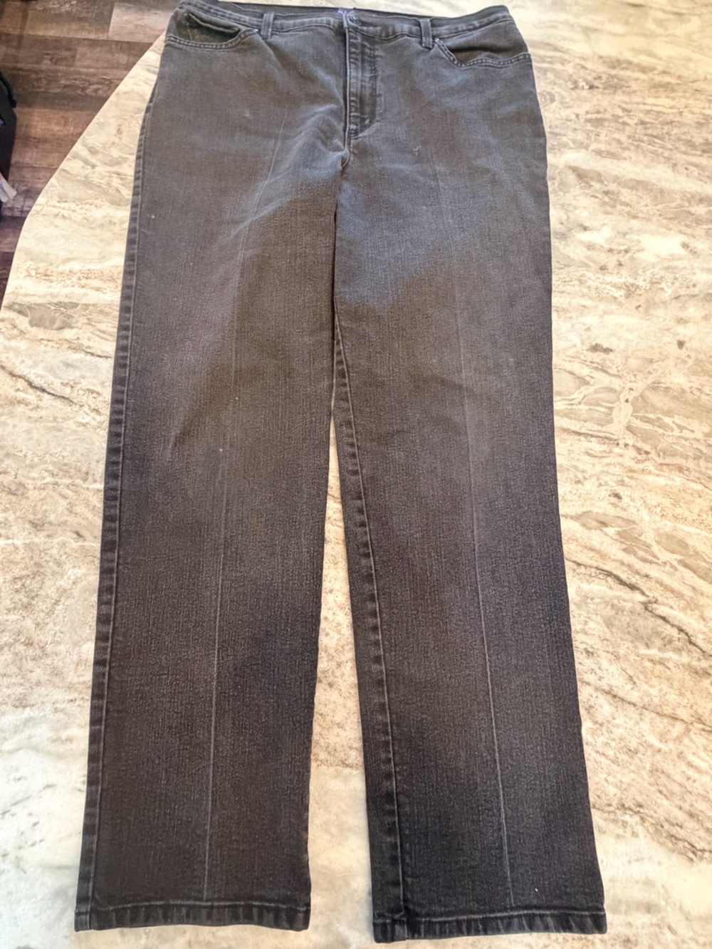 Gloria Vanderbilt Amanda Size 16 Black Bootcut Stretch Jeans